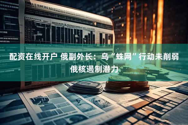 配资在线开户 俄副外长：乌“蛛网”行动未削弱俄核遏制潜力