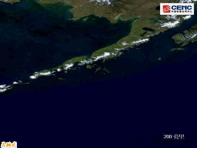 美国阿拉斯加州以南海域6.2级地震 震源深度40公里