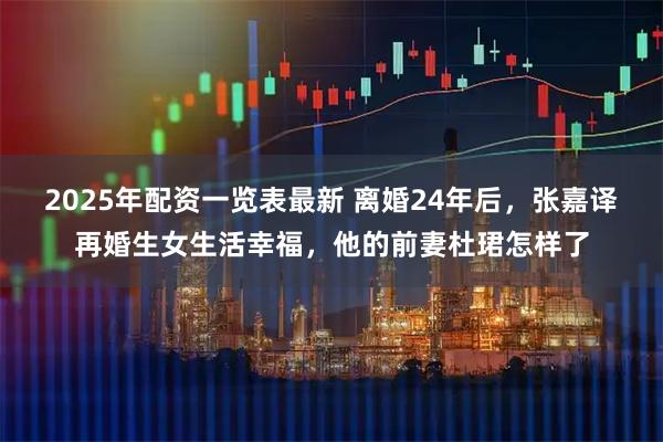 2025年配资一览表最新 离婚24年后，张嘉译再婚生女生活幸福，他的前妻杜珺怎样了